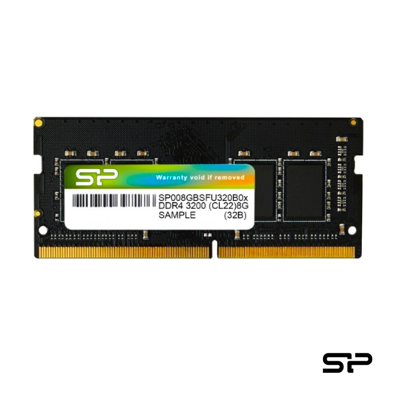廣穎8GB DDR4-3200 FOR NB 記憶體SP008GBSFU320B02