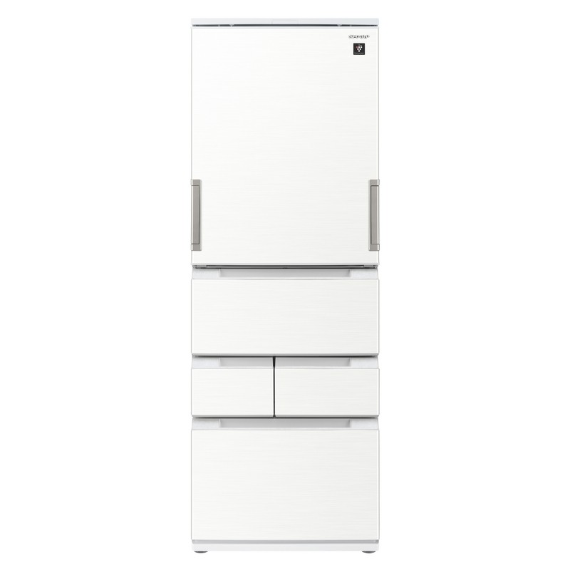 SHARP 457L變頻左右開五門電冰箱-典雅白SJ-PW46KT-W